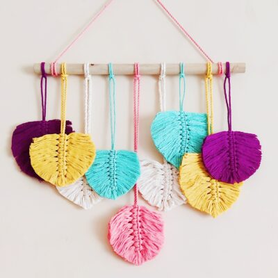 Macramé Leaf wall hanging