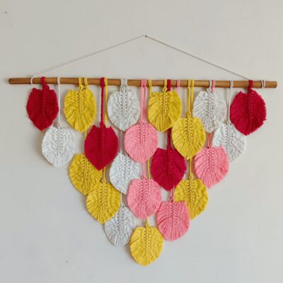 Home Decor- Macramé leaf large wall hanging